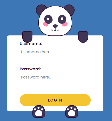 Panda Login Page